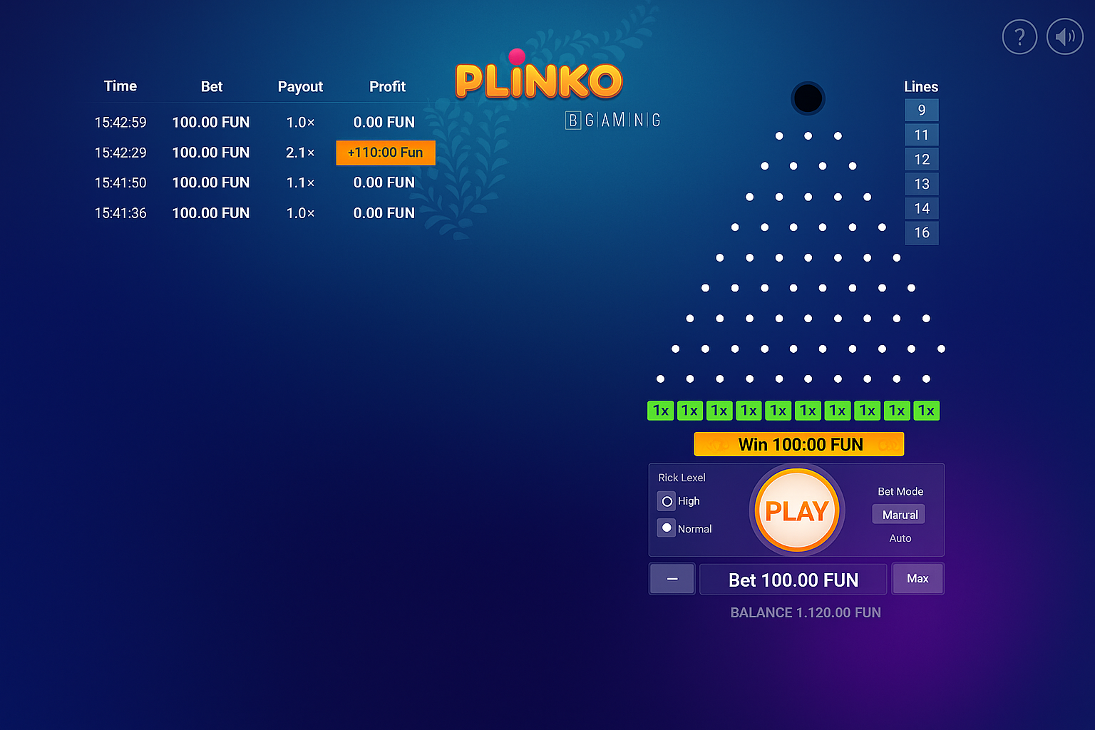 Plinko preview